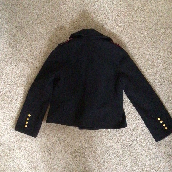 Rebecca Minkoff Black Wool Double Breasted Peacoat - Picture 4 of 11